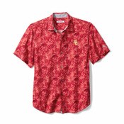 USC Trojans Men's Tommy Bahama SC Interlock Sport Jungle Shade Silk Camp Shirt